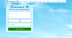 Desktop Screenshot of airticket.nl