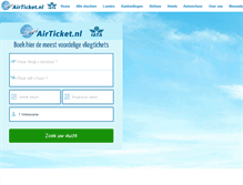 Tablet Screenshot of airticket.nl